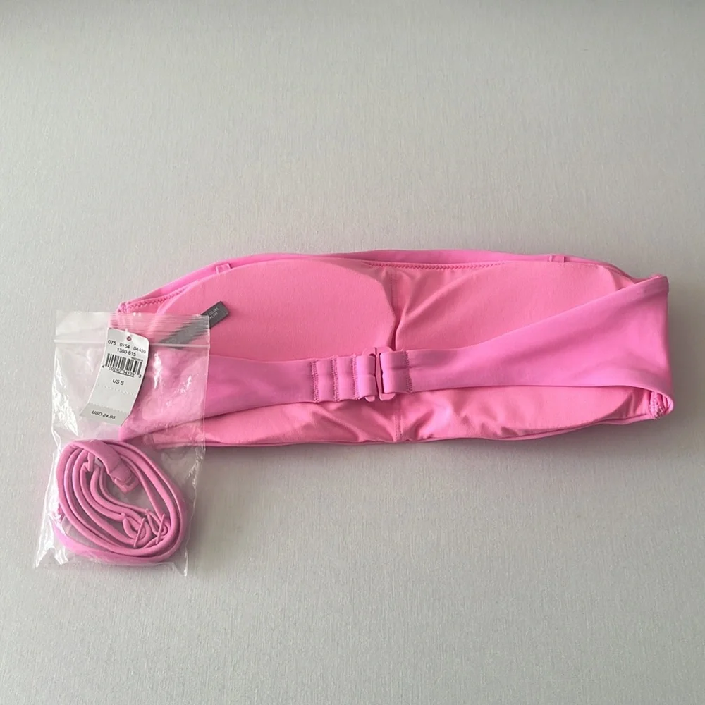 Aerie Bandeau Bikini Top | Pink | Size:S - Picture 2 of 3